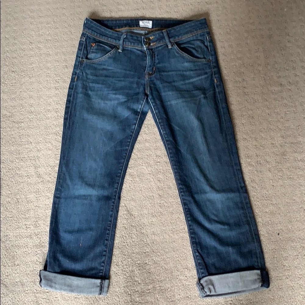 Hudson Cropped Boyfriend Denim